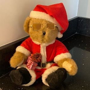 Teddy Santa: Fully Jointed Teddy Bear in Full Santa Costume Vintage